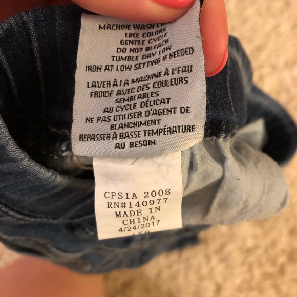 Hudson Girls ripped distressed skinny jeans size 6 - Picture 7 of 7